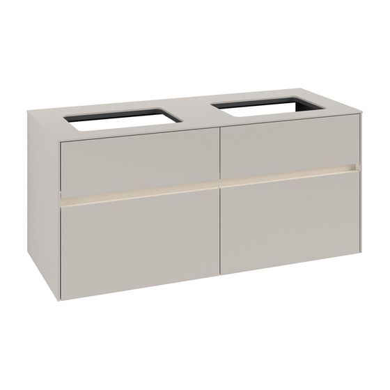 Villeroy & Boch Waschtischunterschrank Collaro C115B0 1200x548x500mm mit Beleuchtung Soft Grey