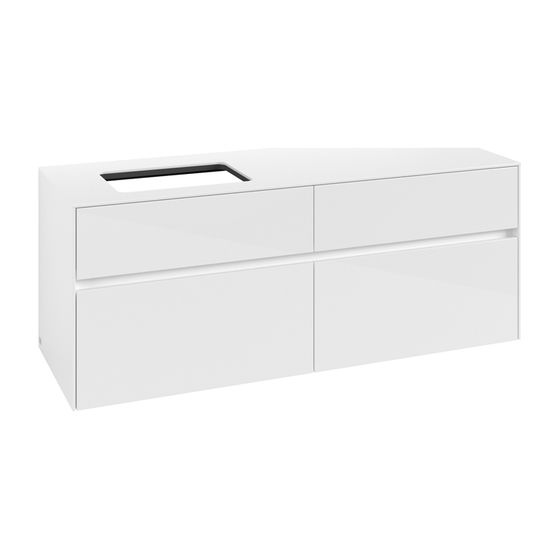 Villeroy & Boch Waschtischunterschrank Collaro C11700 1400x548x500mm Glossy White