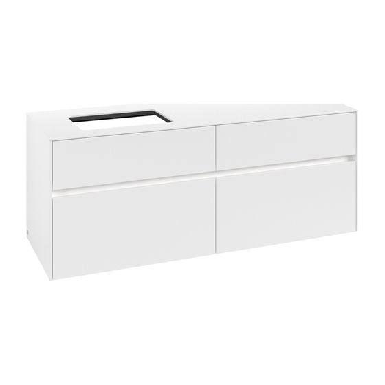 Villeroy & Boch Waschtischunterschrank Collaro C117B0 1400x548x500mm mit Beleuchtung White Matt