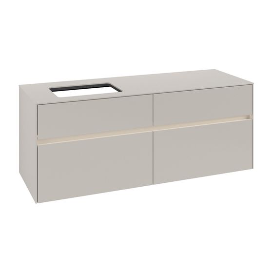 Villeroy & Boch Waschtischunterschrank Collaro C117B0 1400x548x500mm mit Beleuchtung Soft Grey