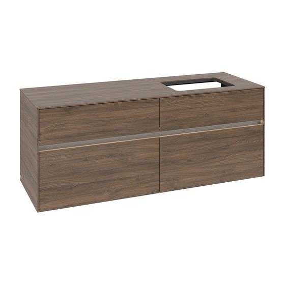 Villeroy & Boch Waschtischunterschrank Collaro C118B0 1400x548x500mm mit Beleuchtung Arizona Oak