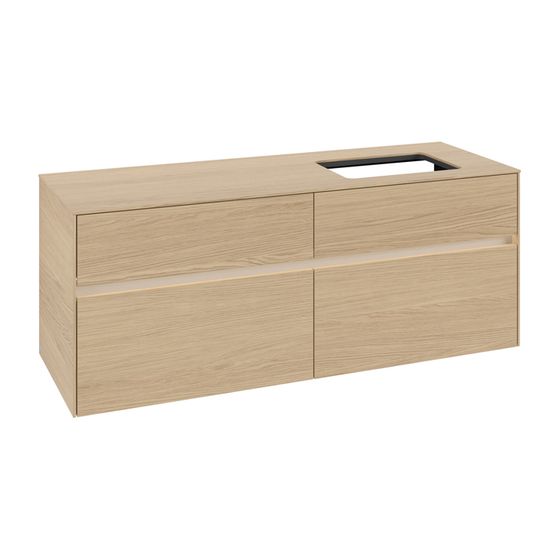 Villeroy & Boch Waschtischunterschrank Collaro C118B0 1400x548x500mm mit Beleuchtung Nordic Oak