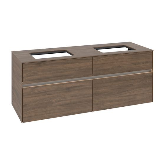 Villeroy & Boch Waschtischunterschrank Collaro C119B0 1400x548x500mm mit Beleuchtung Arizona Oak