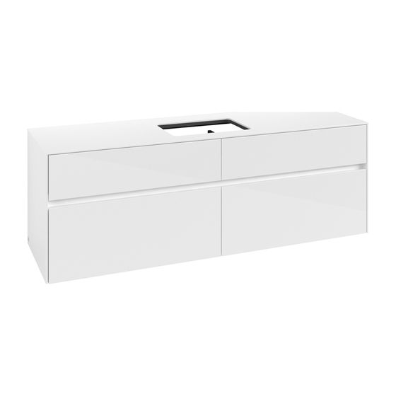 Villeroy & Boch Waschtischunterschrank Collaro C12000 1600x548x500mm Glossy White