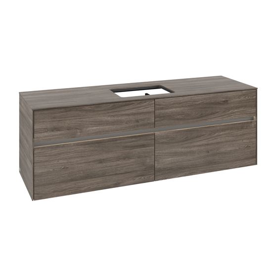 Villeroy & Boch Waschtischunterschrank Collaro C120B0 1600x548x500mm mit Beleuchtung Stone Oak