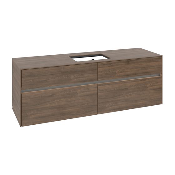 Villeroy & Boch Waschtischunterschrank Collaro C120B0 1600x548x500mm mit Beleuchtung Arizona Oak