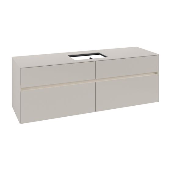 Villeroy & Boch Waschtischunterschrank Collaro C120B0 1600x548x500mm mit Beleuchtung Soft Grey