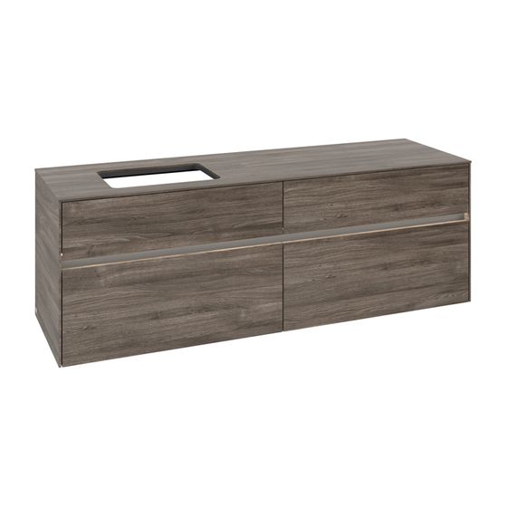 Villeroy & Boch Waschtischunterschrank Collaro C121B0 1600x548x500mm mit Beleuchtung Stone Oak