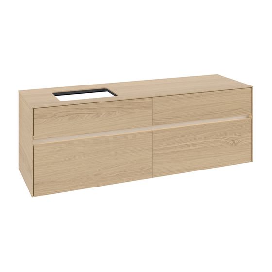 Villeroy & Boch Waschtischunterschrank Collaro C121B0 1600x548x500mm mit Beleuchtung Nordic Oak