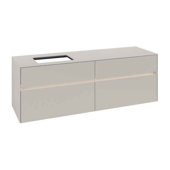 Villeroy & Boch Waschtischunterschrank Collaro C121B0 1600x548x500mm mit Beleuchtung Soft Grey