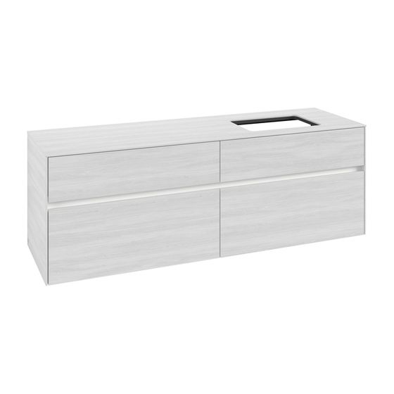 Villeroy & Boch Waschtischunterschrank Collaro C122B0 1600x548x500mm mit Beleuchtung White Wood