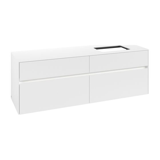 Villeroy & Boch Waschtischunterschrank Collaro C122B0 1600x548x500mm mit Beleuchtung White Matt