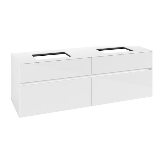 Villeroy & Boch Waschtischunterschrank Collaro C12300 1600x548x500mm Glossy White