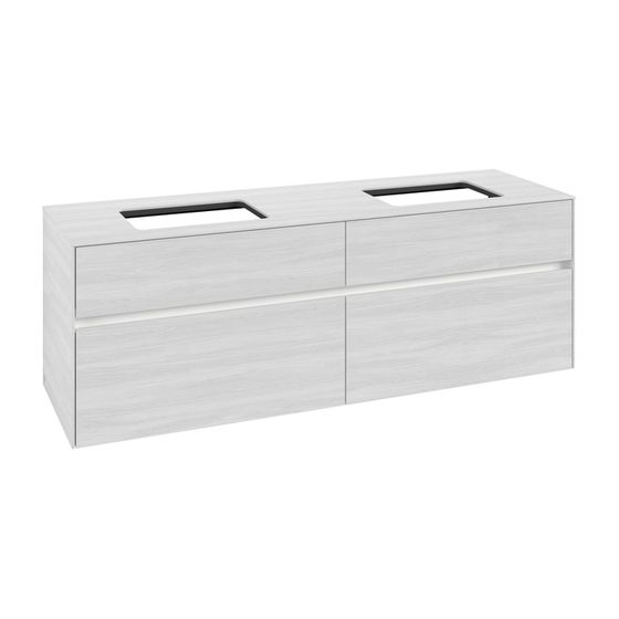 Villeroy & Boch Waschtischunterschrank Collaro C123B0 1600x548x500mm mit Beleuchtung White Wood