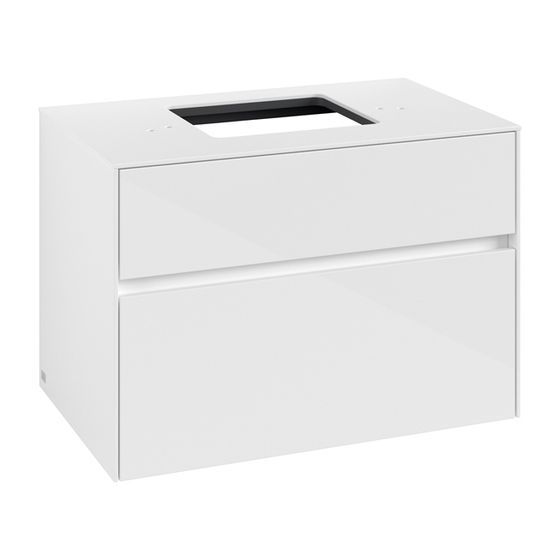 Villeroy & Boch Waschtischunterschrank Collaro C12400 800x548x500mm Glossy White