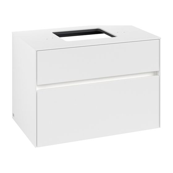 Villeroy & Boch Waschtischunterschrank Collaro C124B0 800x548x500mm mit Beleuchtung White Matt