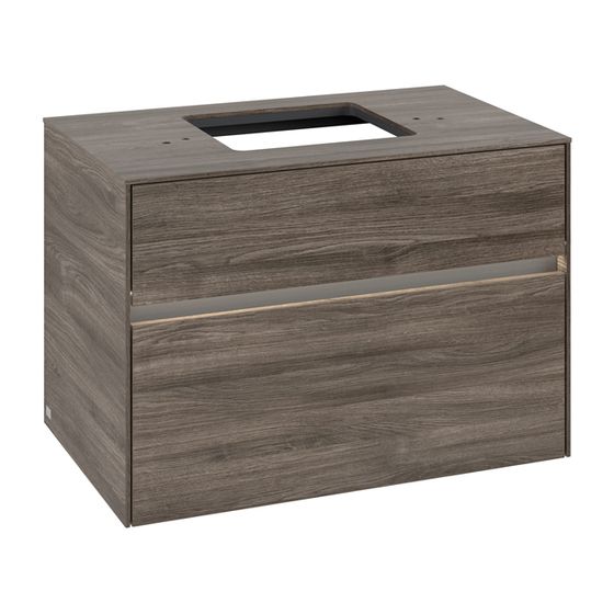 Villeroy & Boch Waschtischunterschrank Collaro C124B0 800x548x500mm mit Beleuchtung Stone Oak