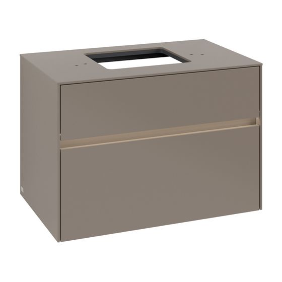 Villeroy & Boch Waschtischunterschrank Collaro C124B0 800x548x500mm mit Beleuchtung Truffle Grey