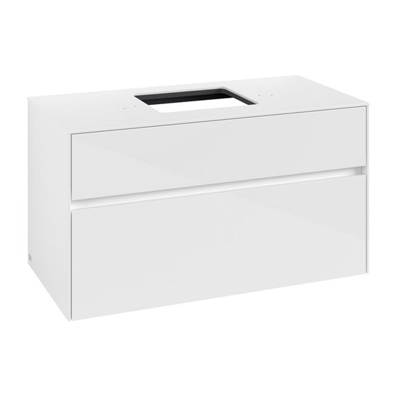 Villeroy & Boch Waschtischunterschrank Collaro C12500 1000x548x500mm Glossy White