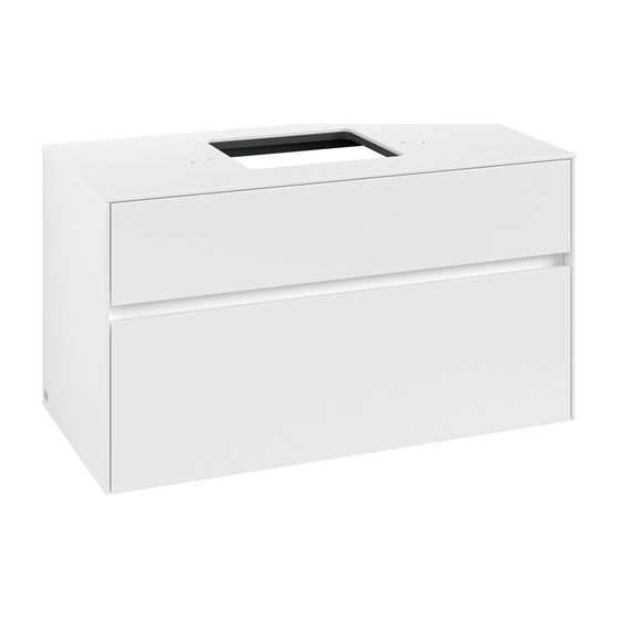 Villeroy & Boch Waschtischunterschrank Collaro C12500 1000x548x500mm White Matt