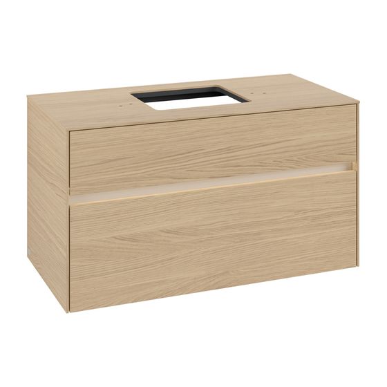 Villeroy & Boch Waschtischunterschrank Collaro C125B0 1000x548x500mm mit Beleuchtung Nordic Oak