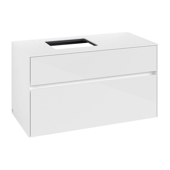 Villeroy & Boch Waschtischunterschrank Collaro C12600 1000x548x500mm Glossy White