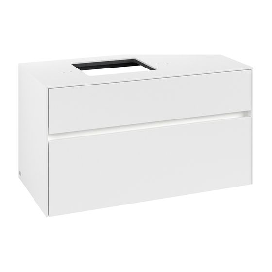 Villeroy & Boch Waschtischunterschrank Collaro C126B0 1000x548x500mm mit Beleuchtung White Matt