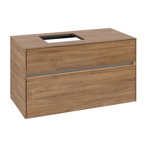 Villeroy & Boch Waschtischunterschrank Collaro C126B0 1000x548x500mm mit Beleuchtung Kansas Oak