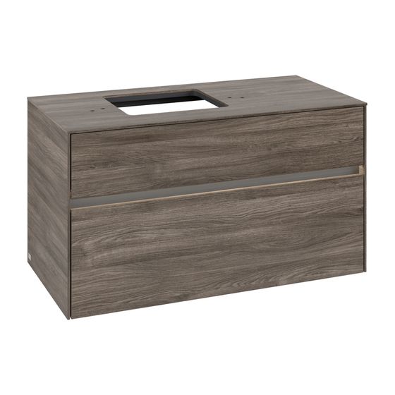 Villeroy & Boch Waschtischunterschrank Collaro C126B0 1000x548x500mm mit Beleuchtung Stone Oak