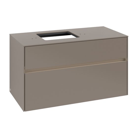 Villeroy & Boch Waschtischunterschrank Collaro C126B0 1000x548x500mm mit Beleuchtung Truffle Grey