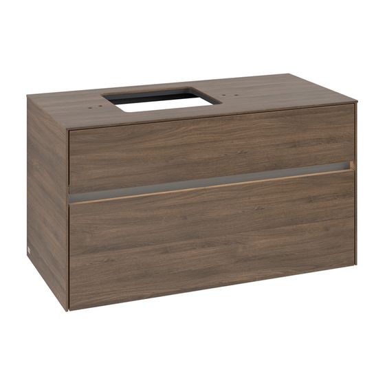 Villeroy & Boch Waschtischunterschrank Collaro C126B0 1000x548x500mm mit Beleuchtung Arizona Oak