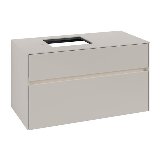 Villeroy & Boch Waschtischunterschrank Collaro C126B0 1000x548x500mm mit Beleuchtung Soft Grey