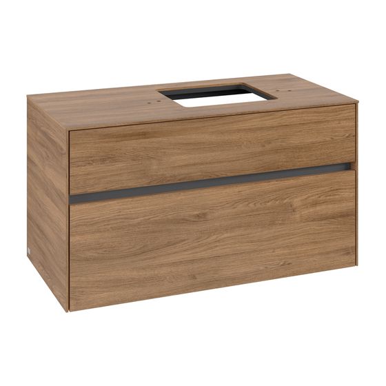 Villeroy & Boch Waschtischunterschrank Collaro C12700 1000x548x500mm Kansas Oak