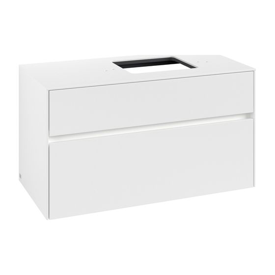 Villeroy & Boch Waschtischunterschrank Collaro C127B0 1000x548x500mm mit Beleuchtung White Matt