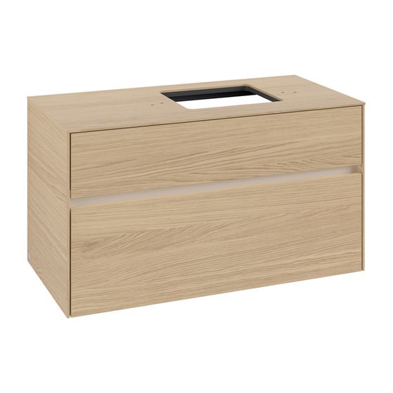 Villeroy & Boch Waschtischunterschrank Collaro C127B0 1000x548x500mm mit Beleuchtung Nordic Oak