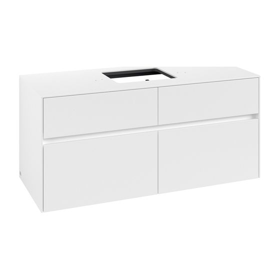 Villeroy & Boch Waschtischunterschrank Collaro C12800 1200x548x500mm White Matt