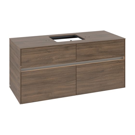 Villeroy & Boch Waschtischunterschrank Collaro C128B0 1200x548x500mm mit Beleuchtung Arizona Oak