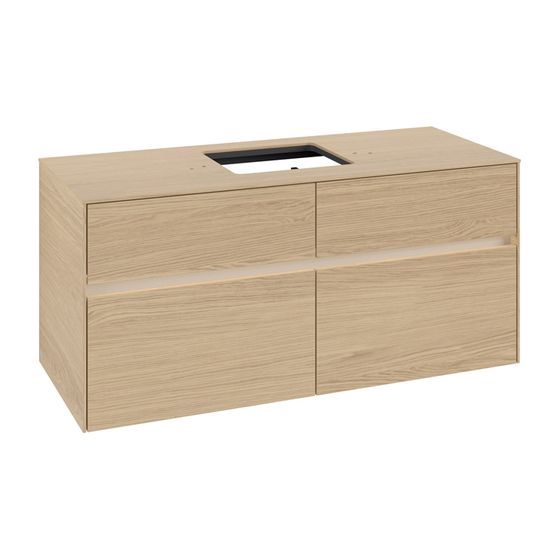 Villeroy & Boch Waschtischunterschrank Collaro C128B0 1200x548x500mm mit Beleuchtung Nordic Oak