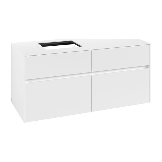 Villeroy & Boch Waschtischunterschrank Collaro C12900 1200x548x500mm White Matt