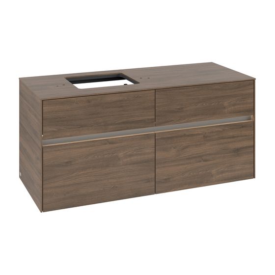 Villeroy & Boch Waschtischunterschrank Collaro C129B0 1200x548x500mm mit Beleuchtung Arizona Oak