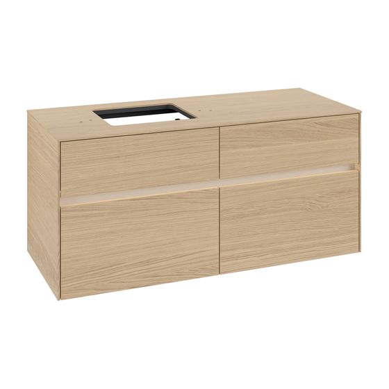 Villeroy & Boch Waschtischunterschrank Collaro C129B0 1200x548x500mm mit Beleuchtung Nordic Oak