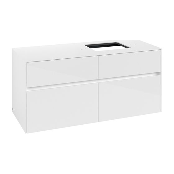 Villeroy & Boch Waschtischunterschrank Collaro C13000 1200x548x500mm Glossy White