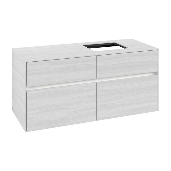 Villeroy & Boch Waschtischunterschrank Collaro C130B0 1200x548x500mm mit Beleuchtung White Wood