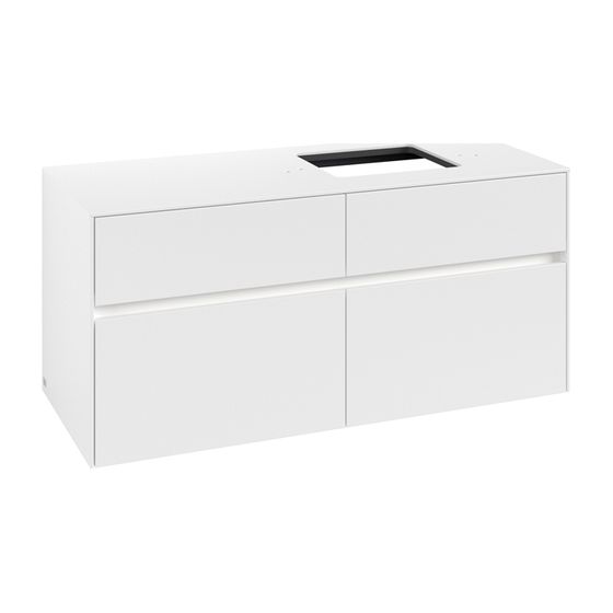 Villeroy & Boch Waschtischunterschrank Collaro C130B0 1200x548x500mm mit Beleuchtung White Matt