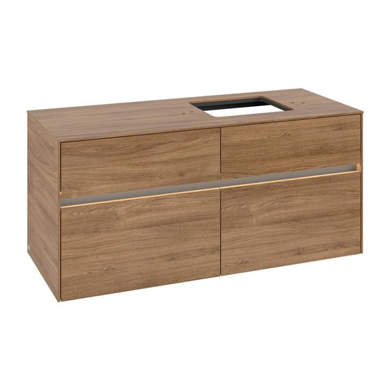 Villeroy & Boch Waschtischunterschrank Collaro C130B0 1200x548x500mm mit Beleuchtung Kansas Oak