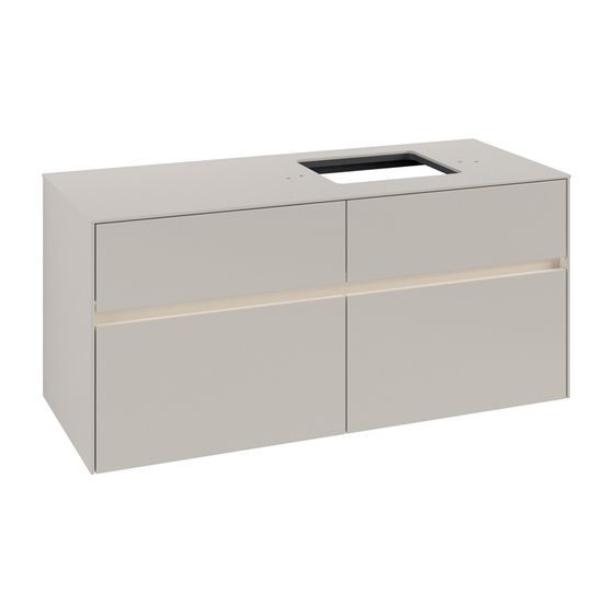 Villeroy & Boch Waschtischunterschrank Collaro C130B0 1200x548x500mm mit Beleuchtung Soft Grey