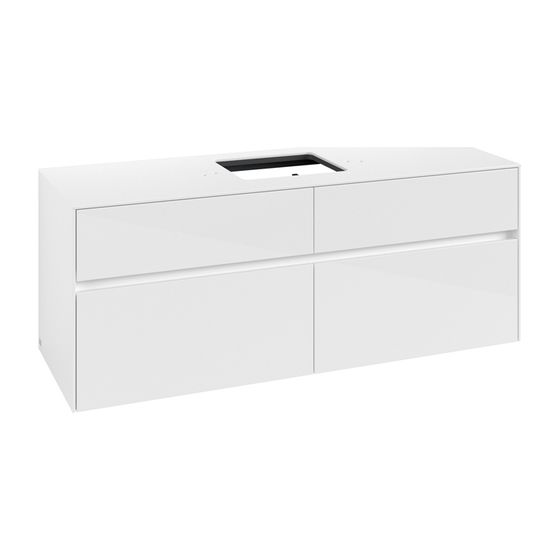 Villeroy & Boch Waschtischunterschrank Collaro C13100 1400x548x500mm Glossy White