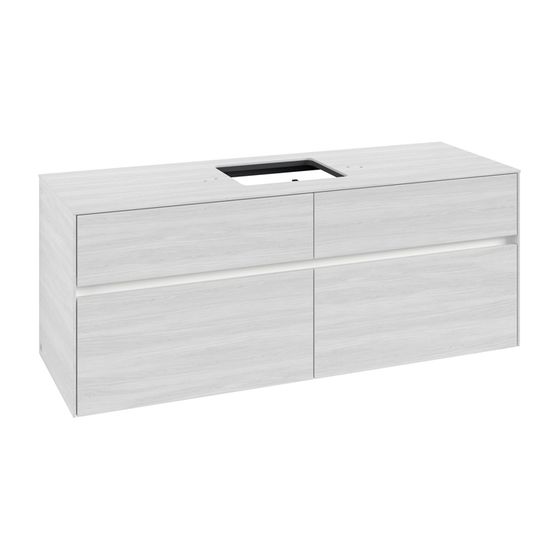 Villeroy & Boch Waschtischunterschrank Collaro C131B0 1400x548x500mm mit Beleuchtung White Wood