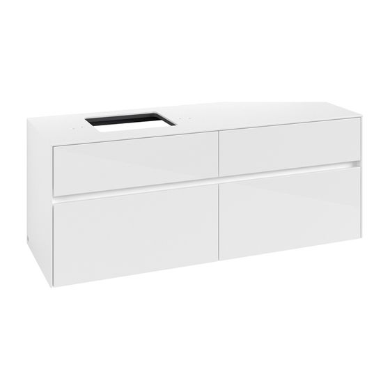 Villeroy & Boch Waschtischunterschrank Collaro C13200 1400x548x500mm Glossy White