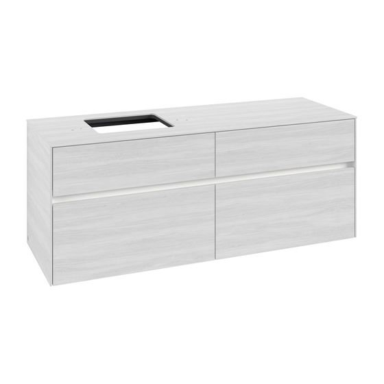 Villeroy & Boch Waschtischunterschrank Collaro C132B0 1400x548x500mm mit Beleuchtung White Wood